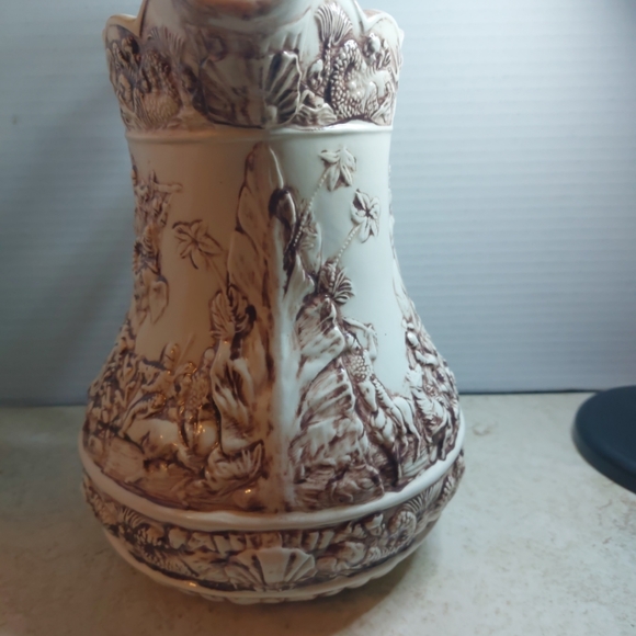 19th Century Staffordshire Creamware Pitcher with Battle Scene HW - Picture 3 of 13
